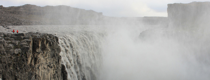 Dettifoss disappearing into it's own mist