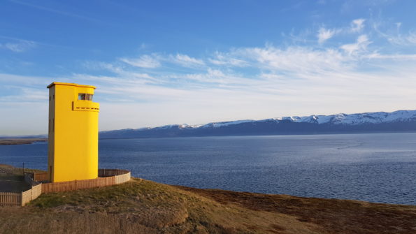 Húsavík lighthouse overlooking Skjálfandi Bay © Húsavíkurstofa