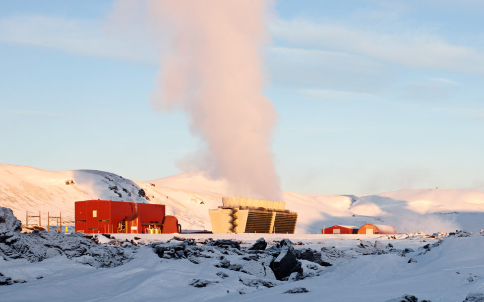 Krafla geothermal power plant in winter © Landsvirkjun